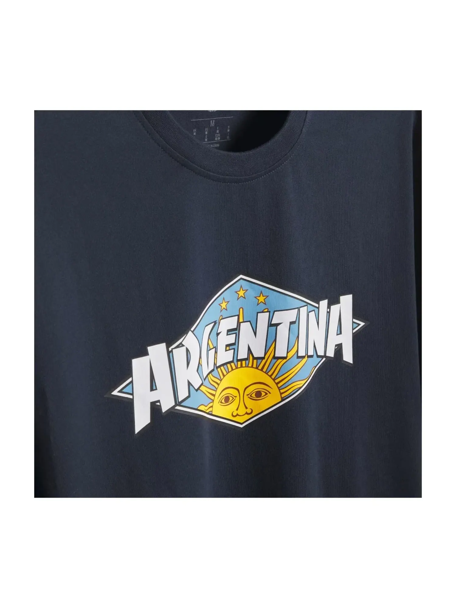 Мужская футболка с принтом Argentina x Thrasher Adidas — изображение 3 из 5, темно-синий