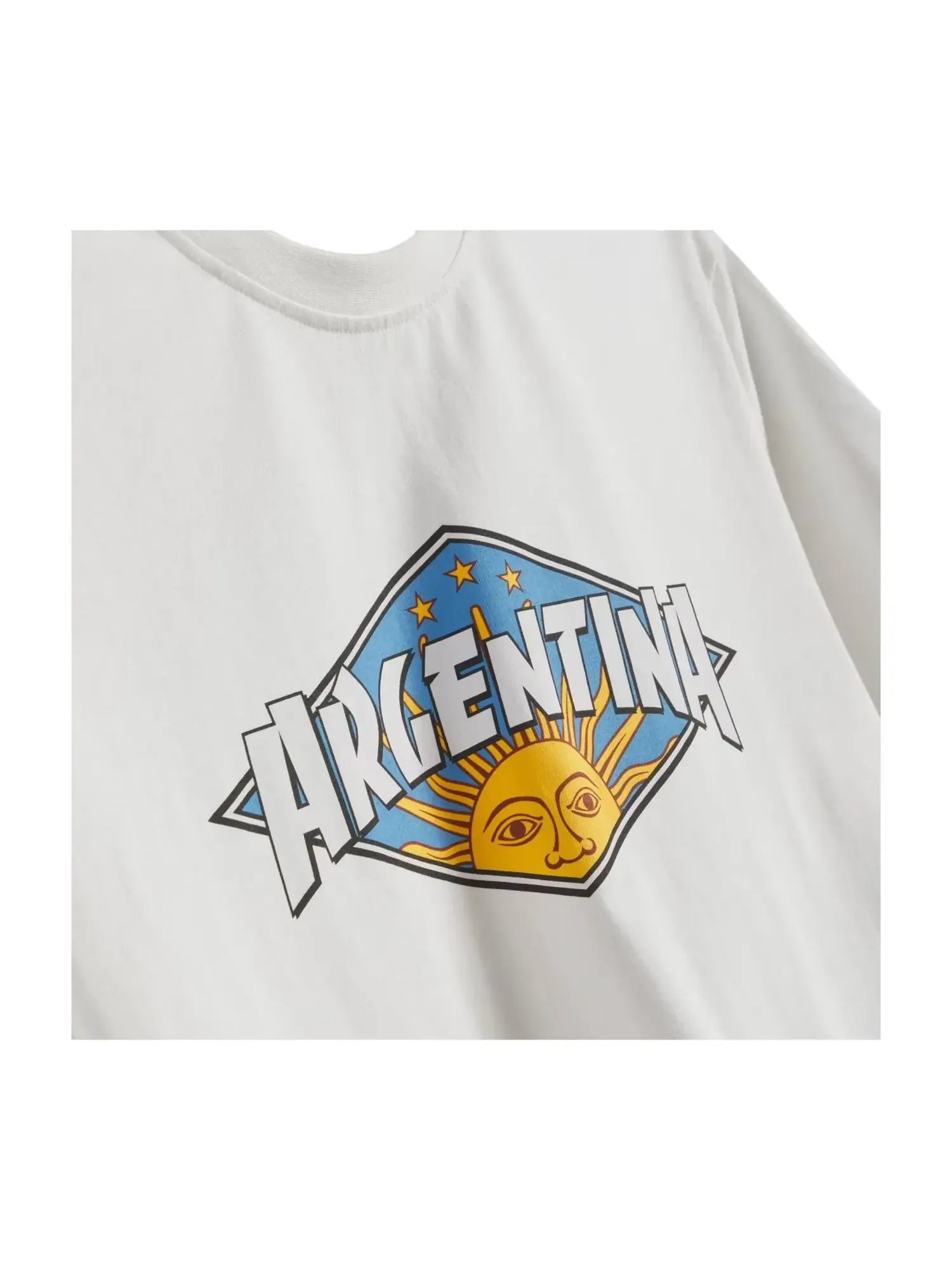 Мужская футболка с принтом Argentina x Thrasher Adidas — изображение 5 из 5, белый