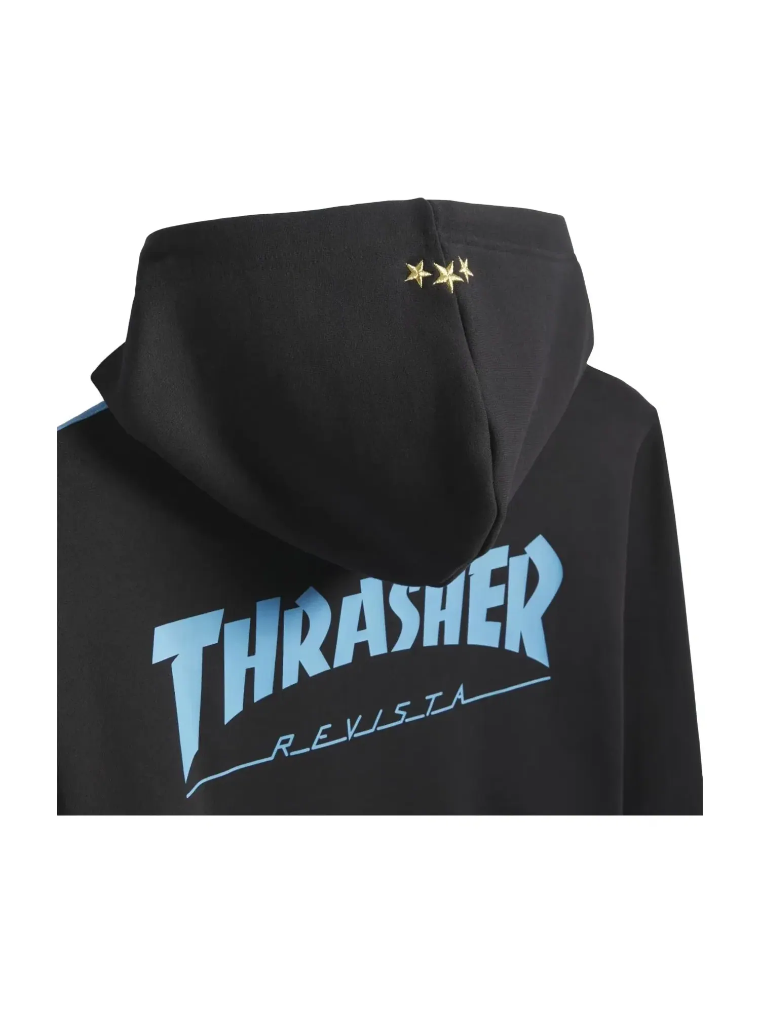 Мужское худи с принтом Argentina x Thrasher Adidas — изображение 5 из 5, черный