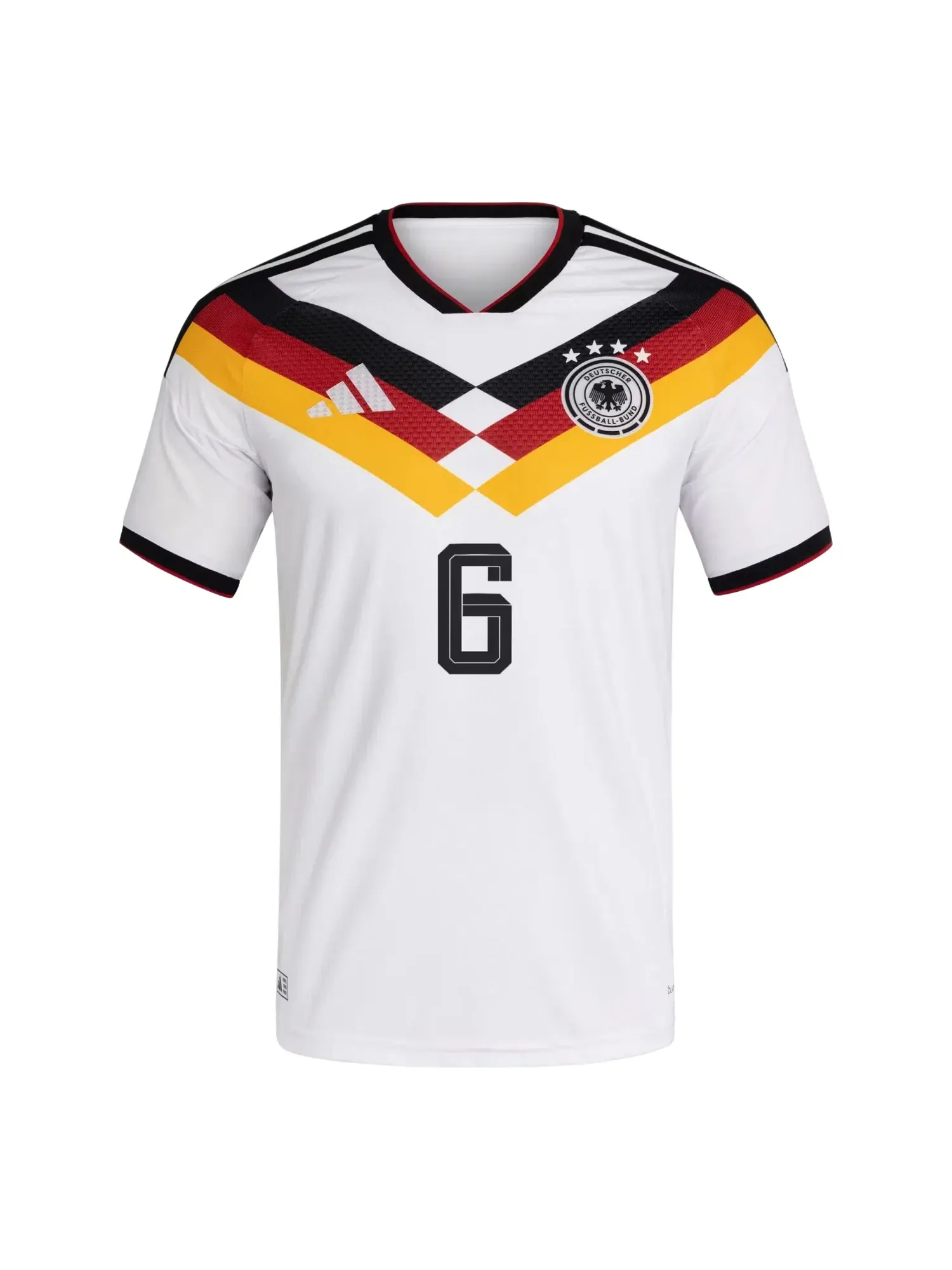 Мужская футболка Joshua Kimmich Germany 26 Home Authentic Jersey Adidas — изображение 2 из 2, белый