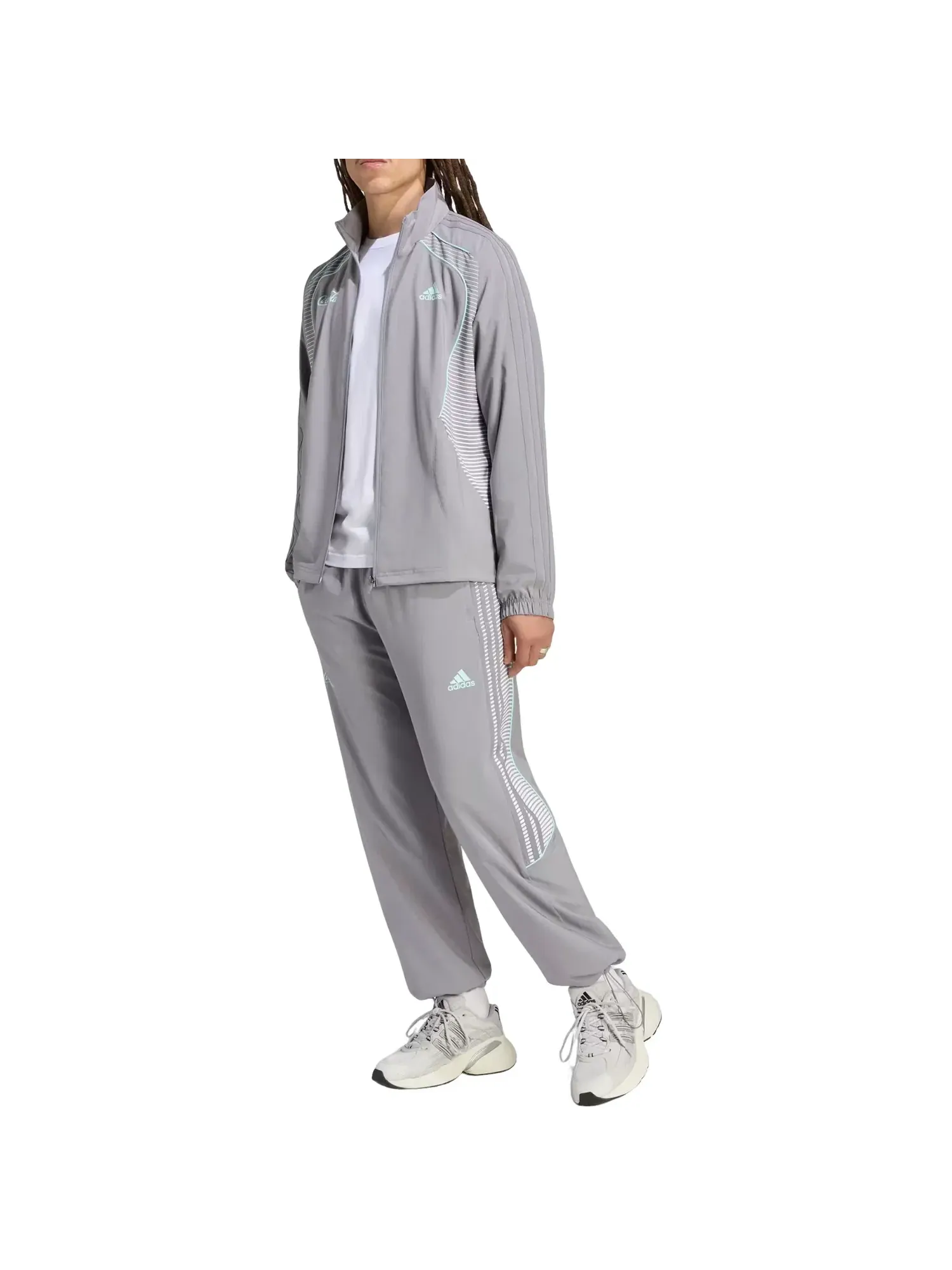 Мужские спортивные штаны с длинным рукавом Adidas x Coca-Cola Teamgeist 26 Trackpant — изображение 4 из 4, серый