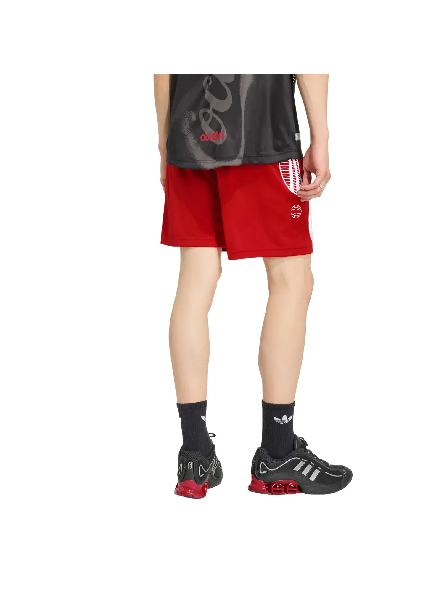 Мужские тренировочные шорты Adidas x Coca-Cola Training Short Asia Sizing Vivid Red — изображение 3 из 3, красный