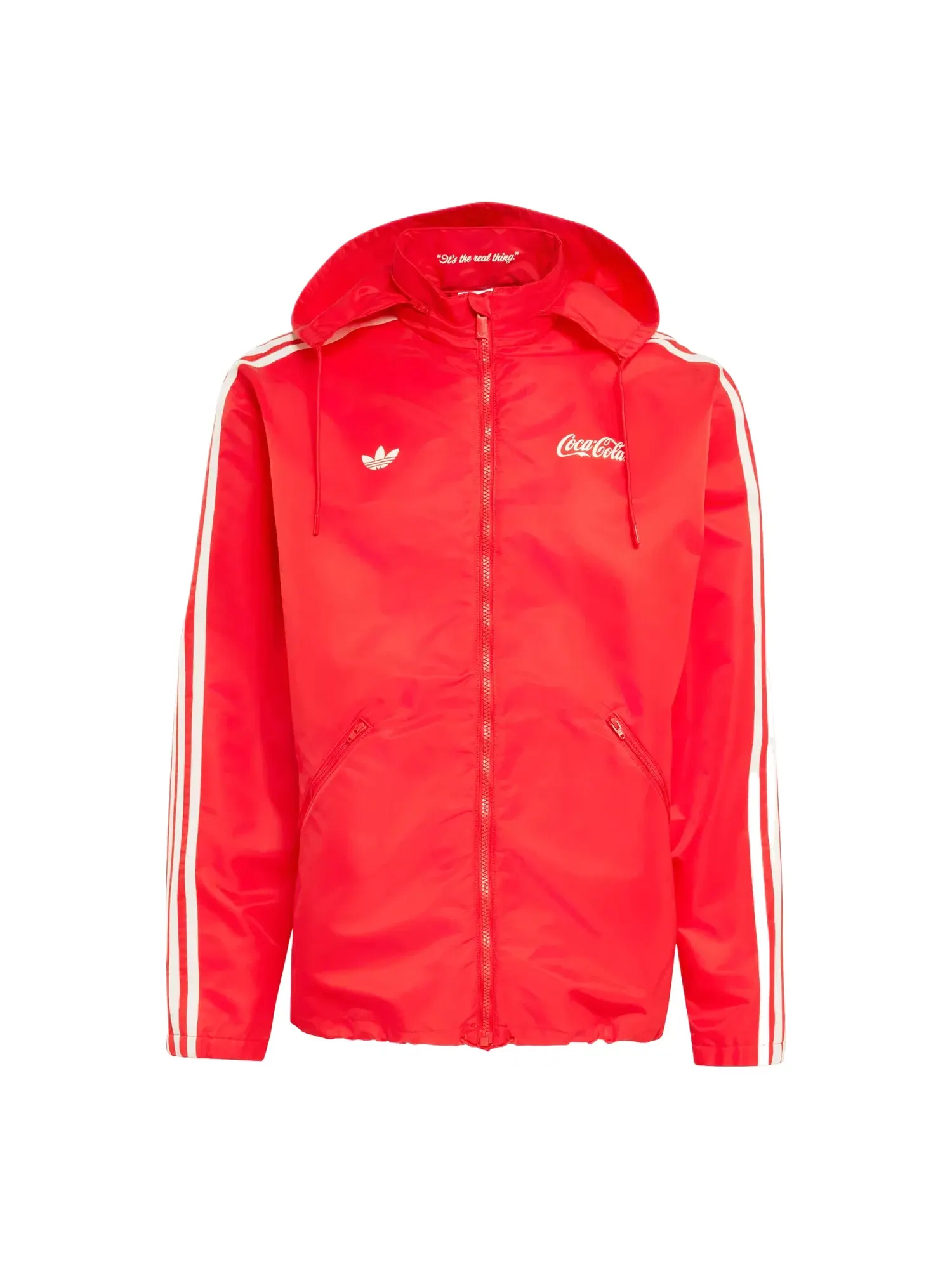Мужская куртка-парка из нейлона с принтом Coca-Cola Adidas x Coca Cola — изображение 1 из 3, красный
