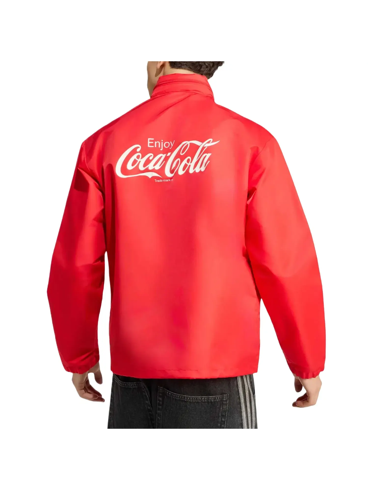 Мужская куртка-парка из нейлона с принтом Coca-Cola Adidas x Coca Cola — изображение 2 из 3, красный