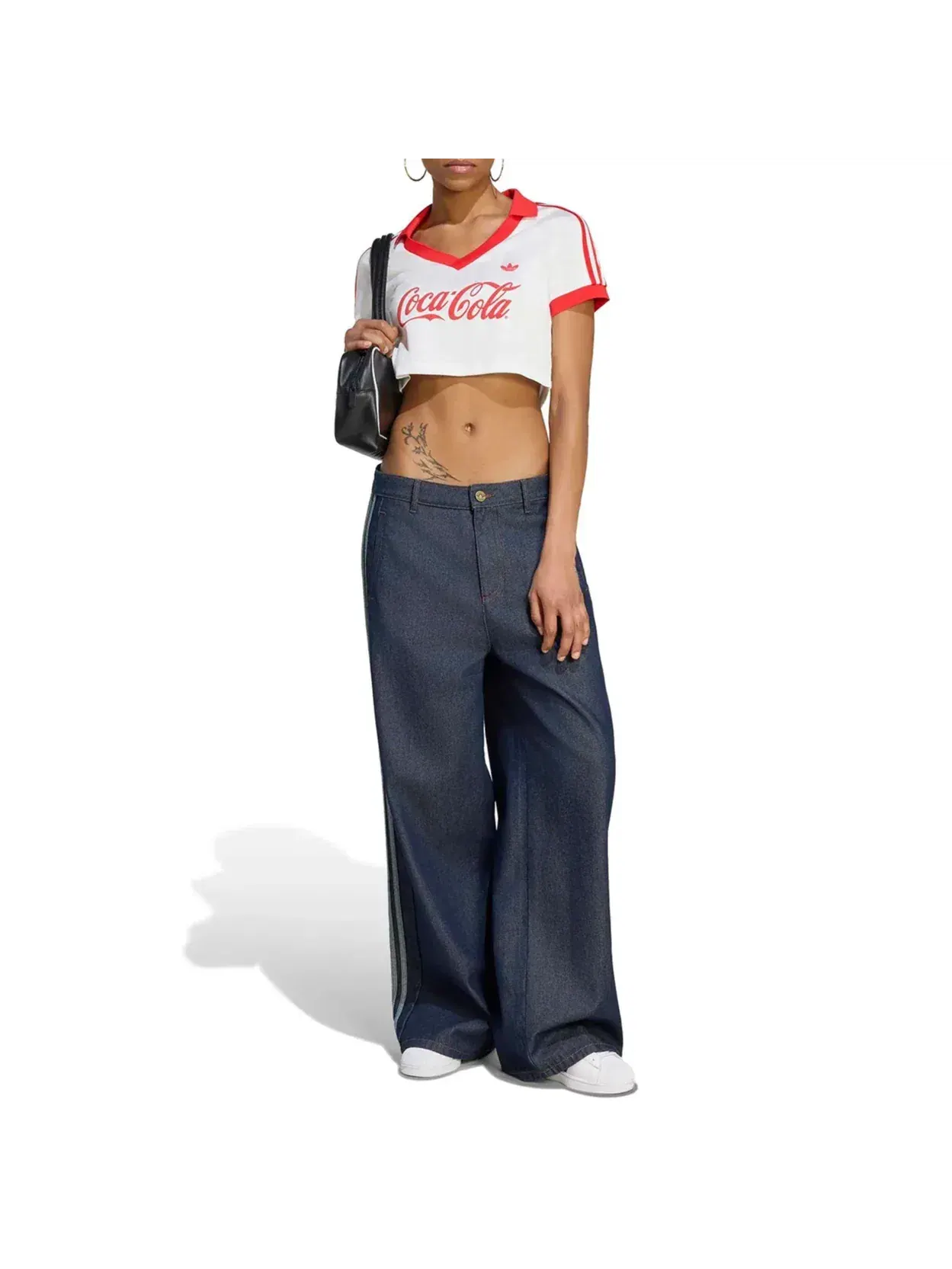 Женская футболка-джерси с принтом Adidas x Coca-Cola модель White — изображение 2 из 3, белый