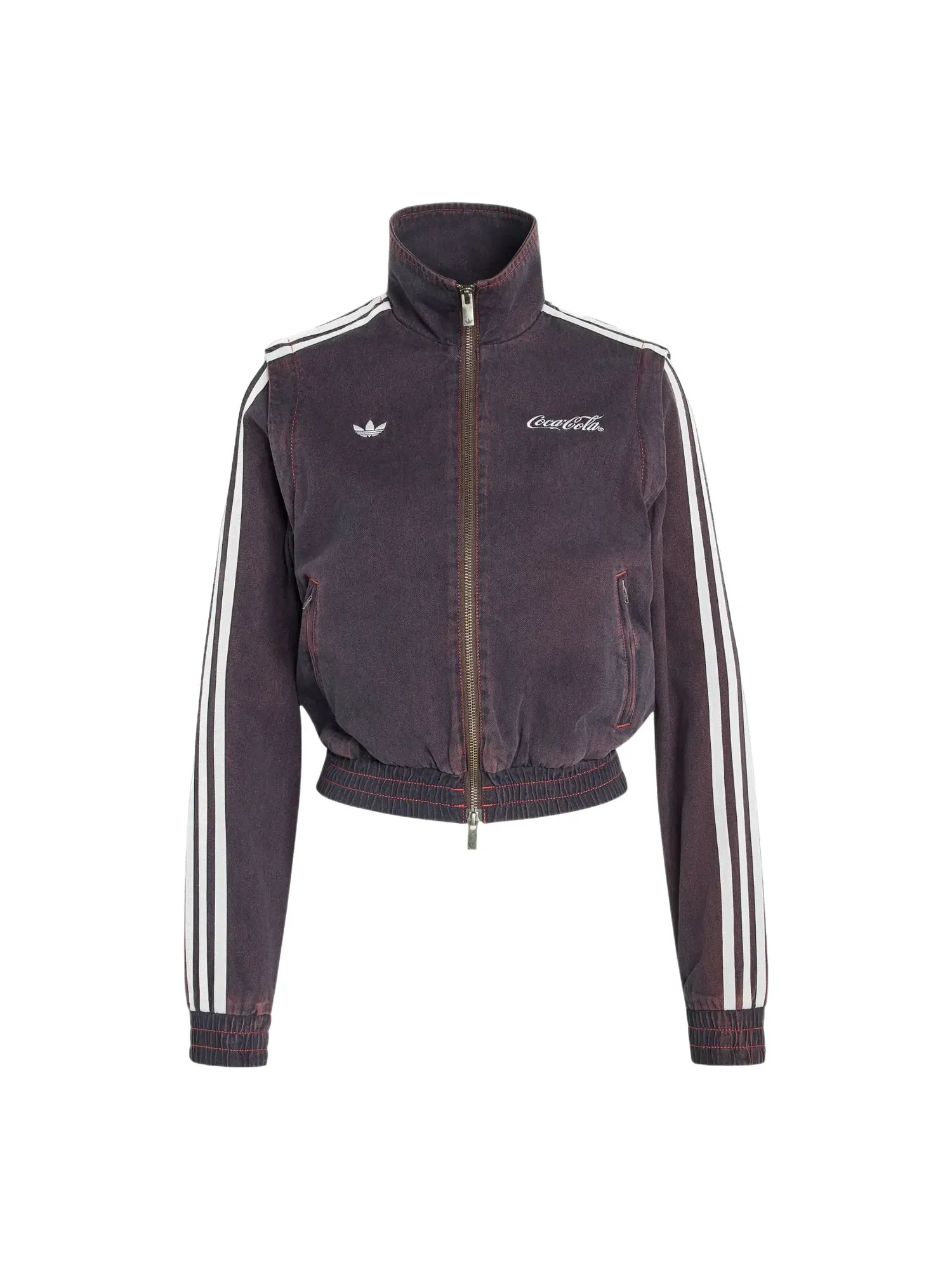 Женская куртка с принтом Adidas x Coca-Cola Firebird Reg Denim Track Jacket