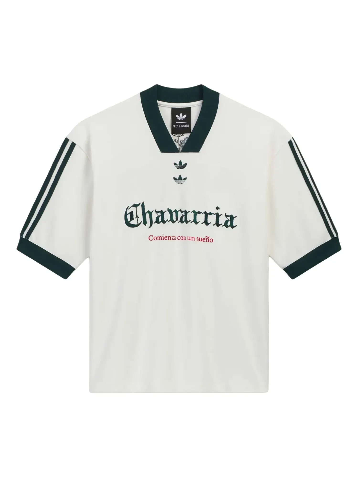 Мужская футболка с принтом Adidas x Chavarria Soccer T-Shirt — изображение 1 из 5, белый