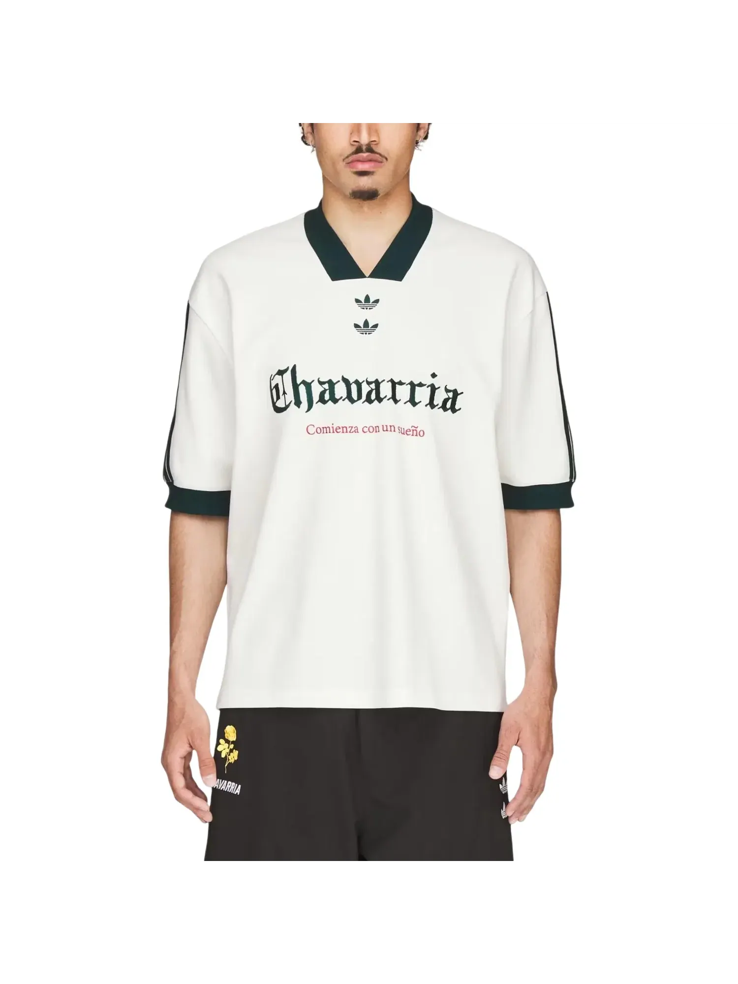 Мужская футболка с принтом Adidas x Chavarria Soccer T-Shirt — изображение 3 из 5, белый
