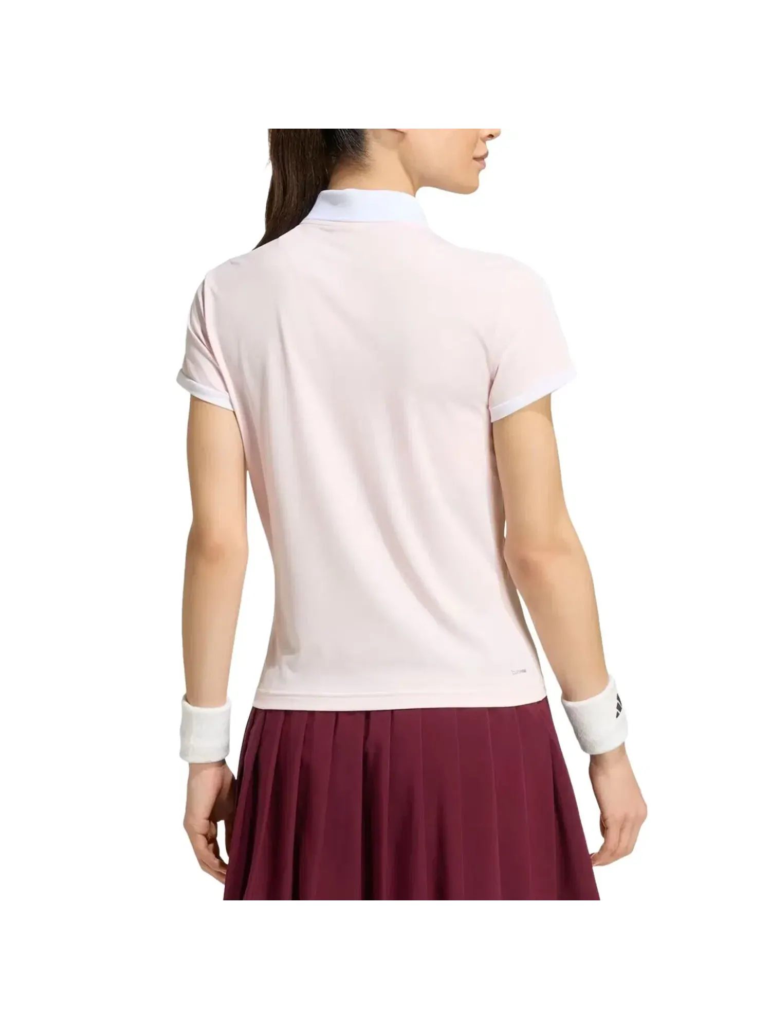 Женское теннисное поло с принтом Adidas Classic Polo Shirt — изображение 3 из 4, розовый