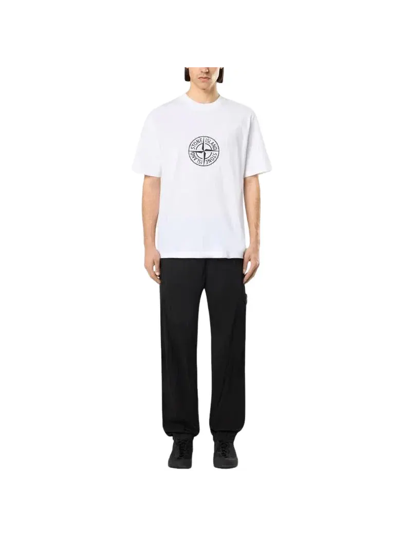 Футболка STONE ISLAND 2100001 All Around Compass, белая, L1S152100001S0362V0001 — изображение 3 из 4, белый
