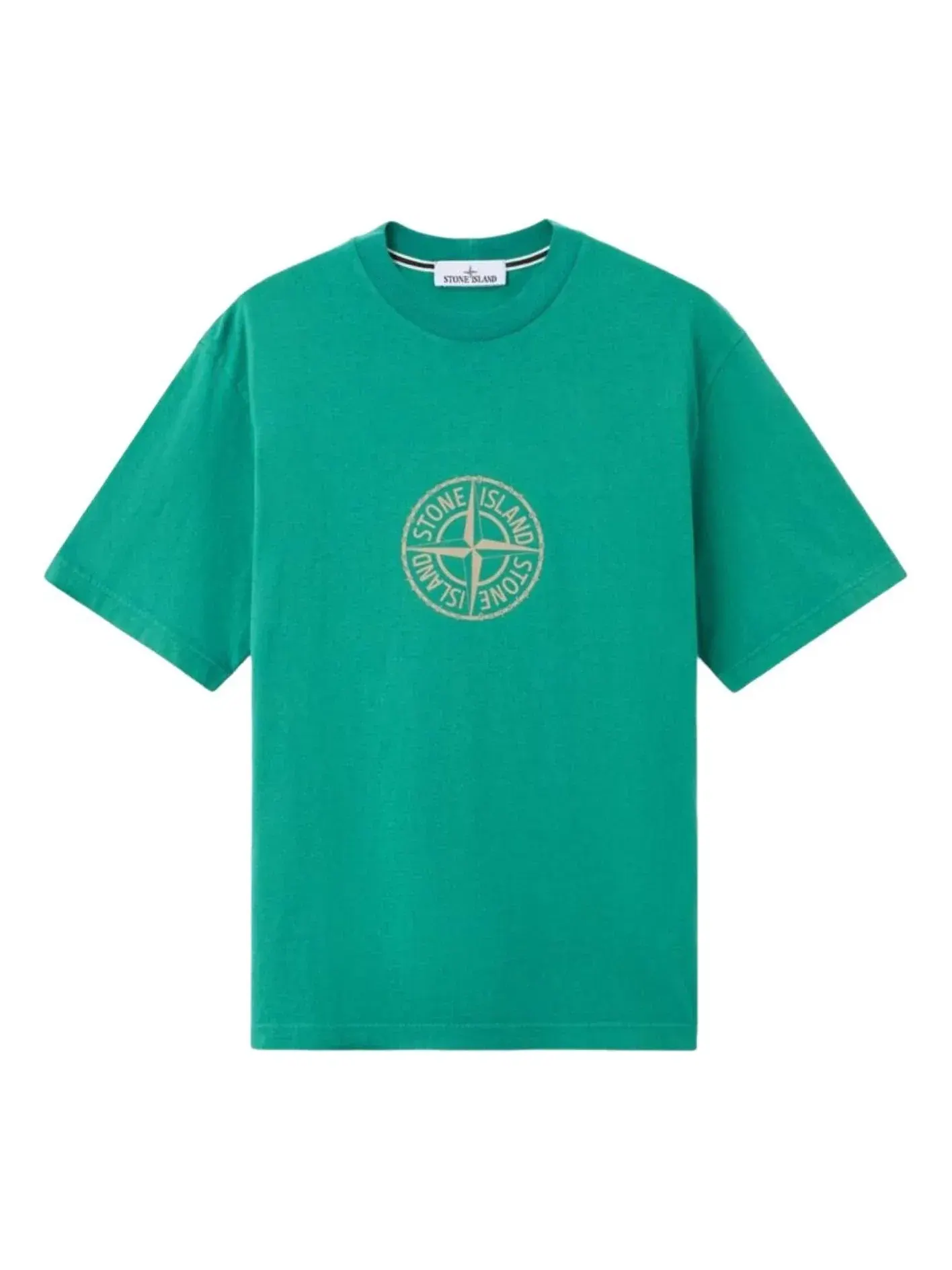 Футболка All Around Compass 'Malachite' STONE ISLAND 2100001 — изображение 1 из 2, зеленый