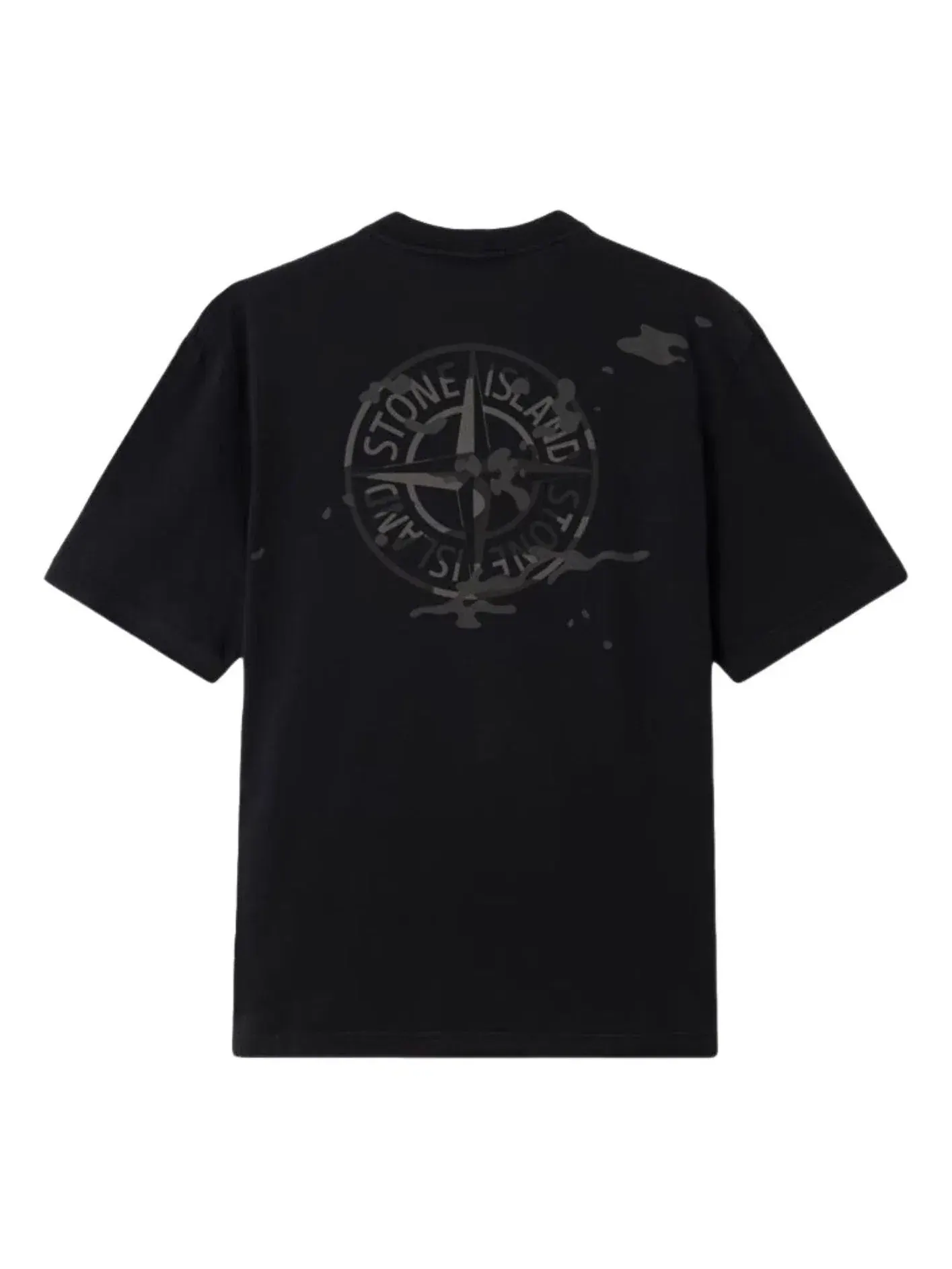 Футболка STONE ISLAND 2100001 Camo Compass, черная, L1S152100001S0E14V0029 — изображение 1 из 2, черный