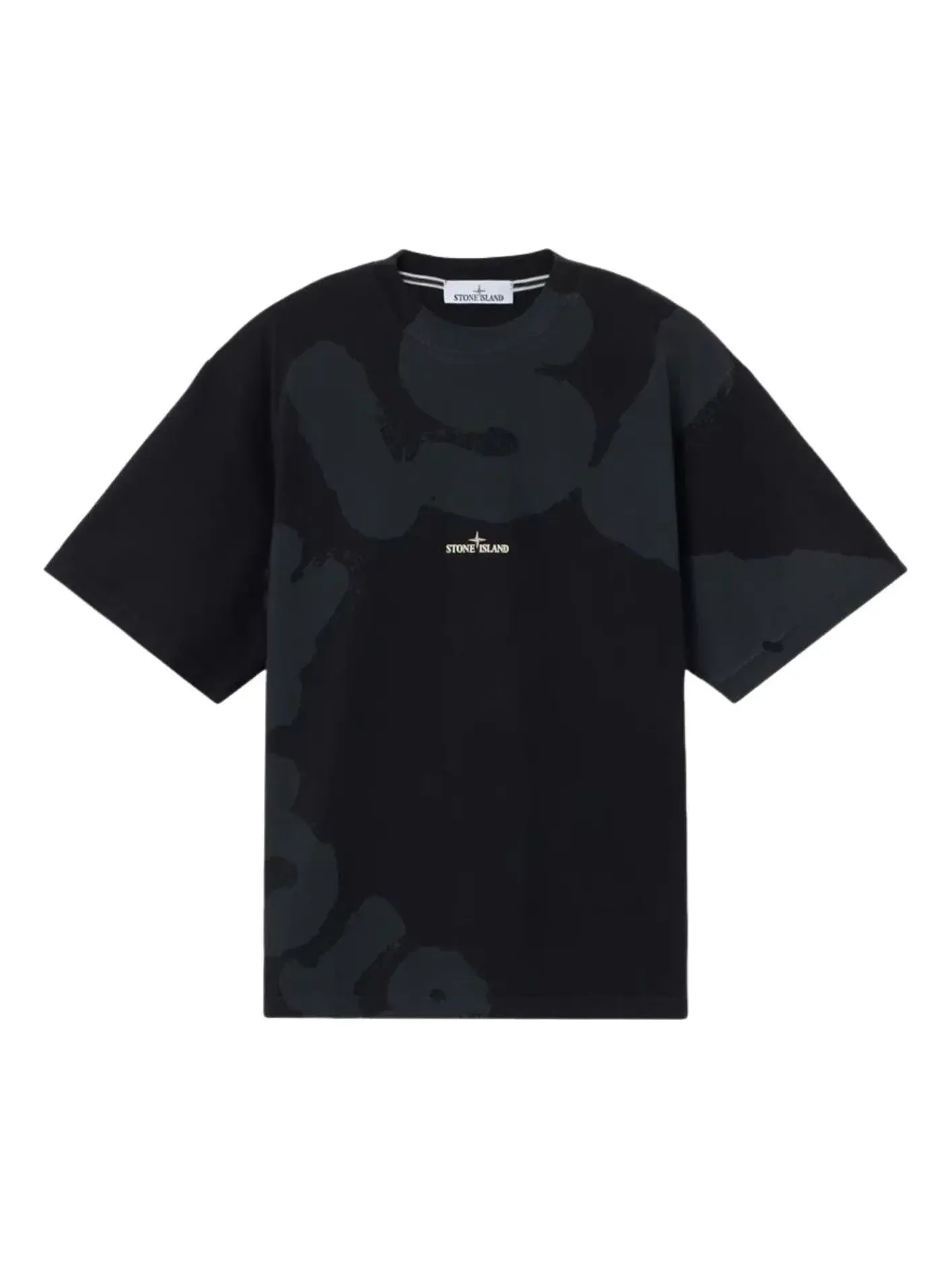 Футболка STONE ISLAND 2100002 Whirlwind Type, черная, L1S152100002S0365V0029 — изображение 1 из 3, черный