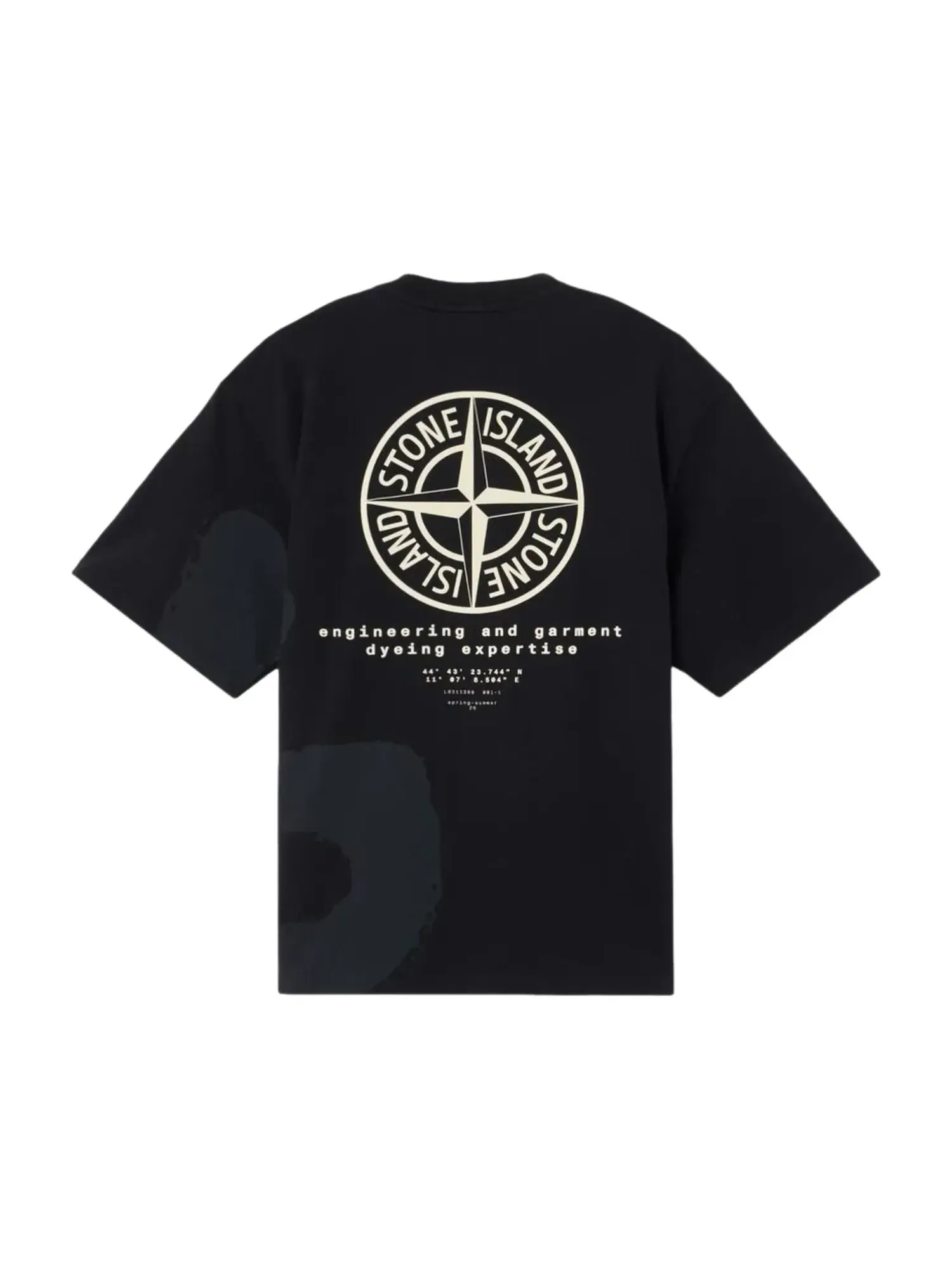 Футболка STONE ISLAND 2100002 Whirlwind Type, черная, L1S152100002S0365V0029 — изображение 2 из 3, черный