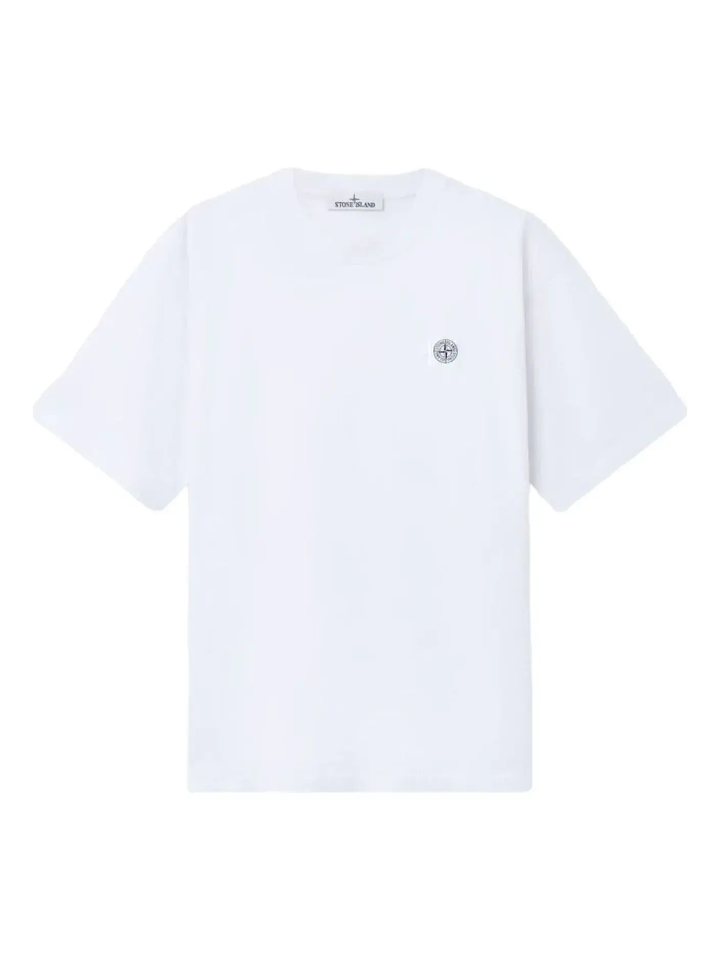 Футболка с нашивкой «Каменный остров» 2100030, белая Stone Island — изображение 1 из 2, белый