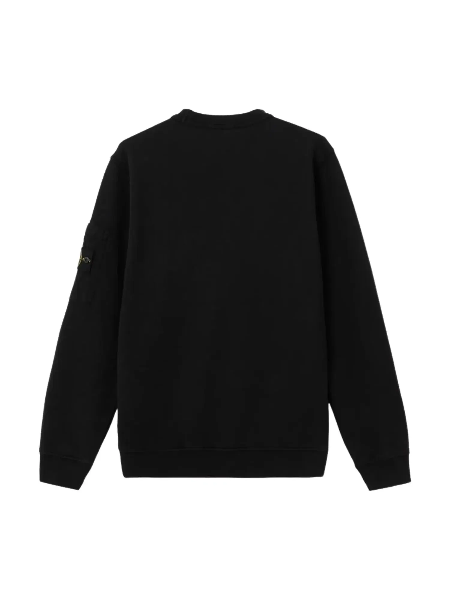 Сезонная толстовка с карманом и круглым вырезом, цвет «Черный»STONE ISLAND 6100019 — изображение 2 из 5