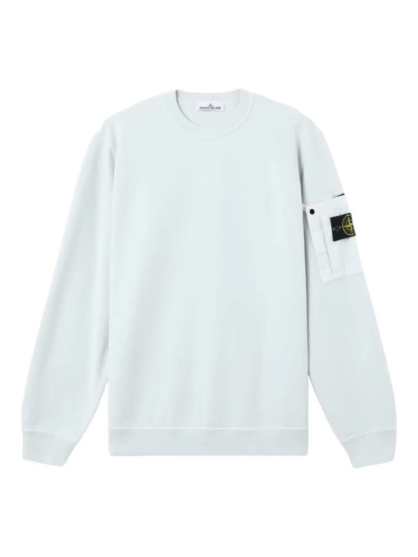 Толстовка с карманом и круглым вырезом Stone Island — изображение 1 из 4, синий