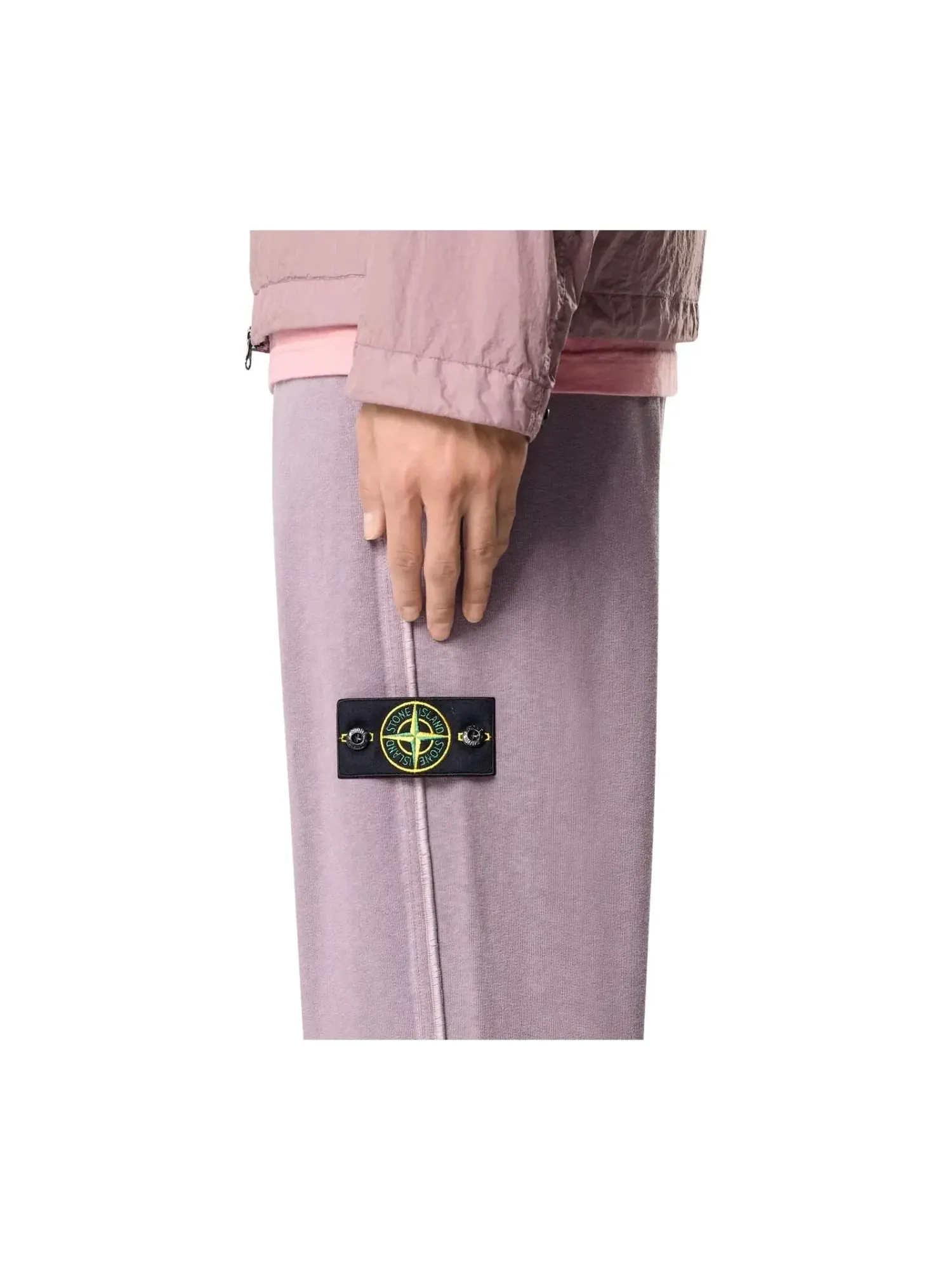 Спортивные штаны Malfile из флиса с эффектом старины Stone Island — изображение 3 из 5, фиолетовый
