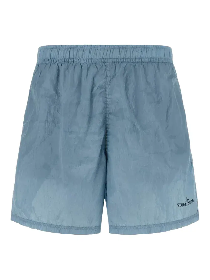 Плавки средней длины STONE ISLAND B100002 — изображение 1 из 2, синий