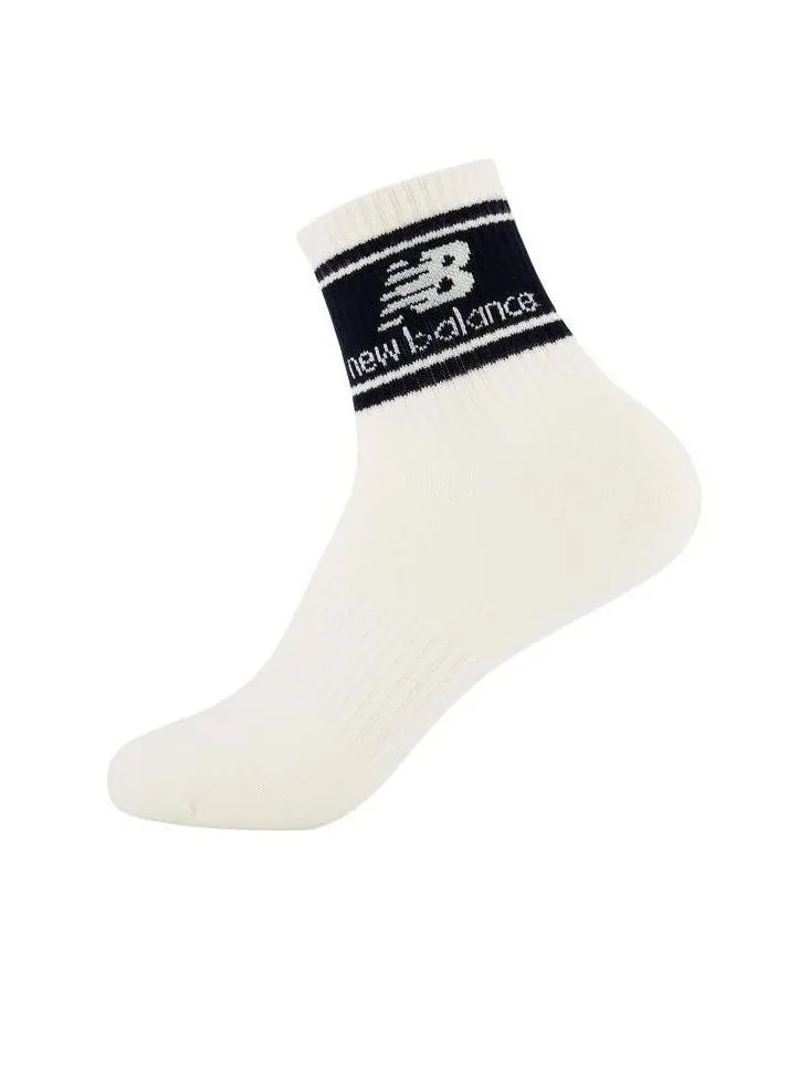 Носки New Balance NB Logo Socks 'White' — изображение 1 из 2, белый