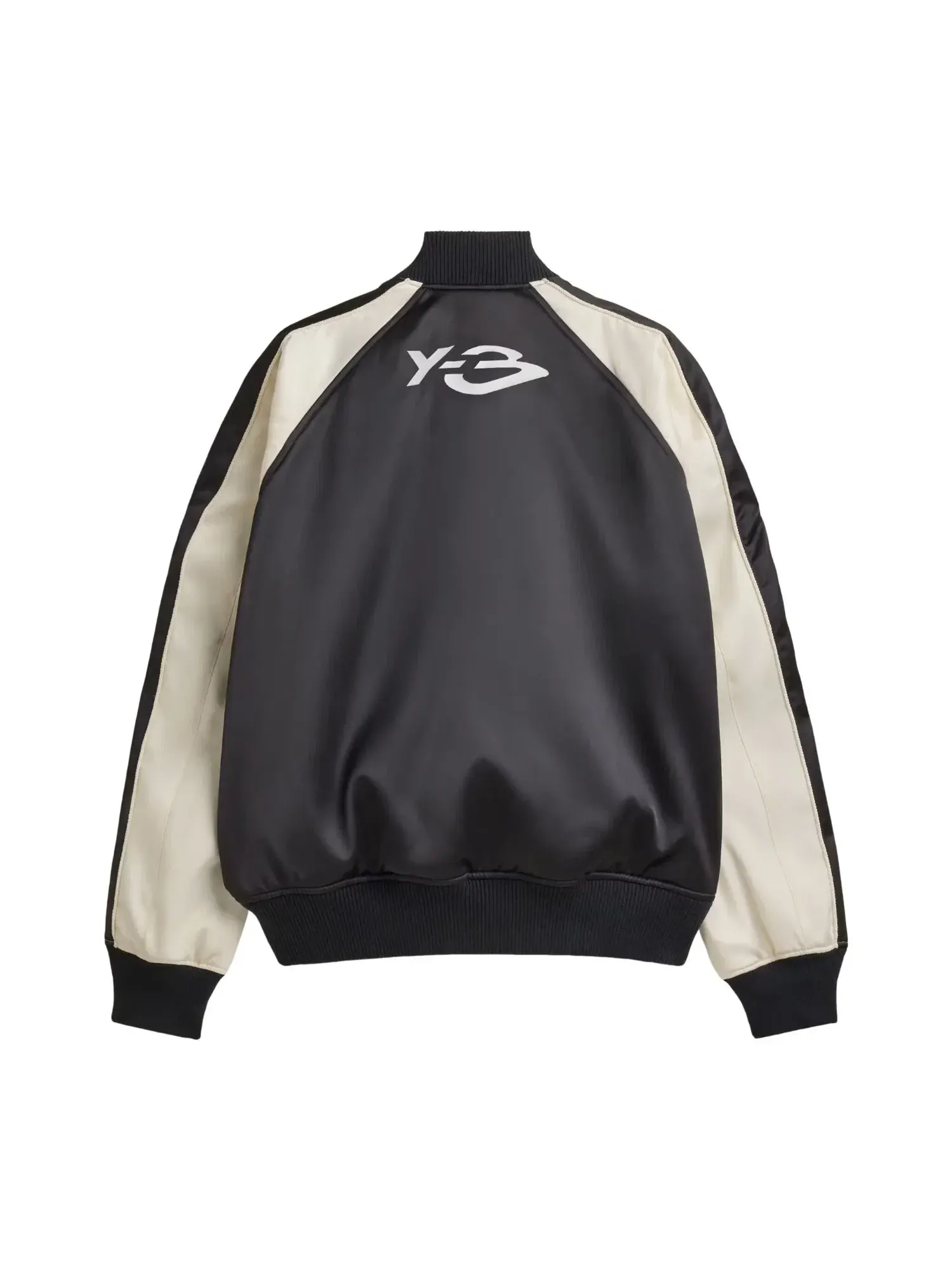 Мужская куртка из атласа с принтом Liquid Logo Satin Souvenir Adidas — изображение 2 из 4, черный