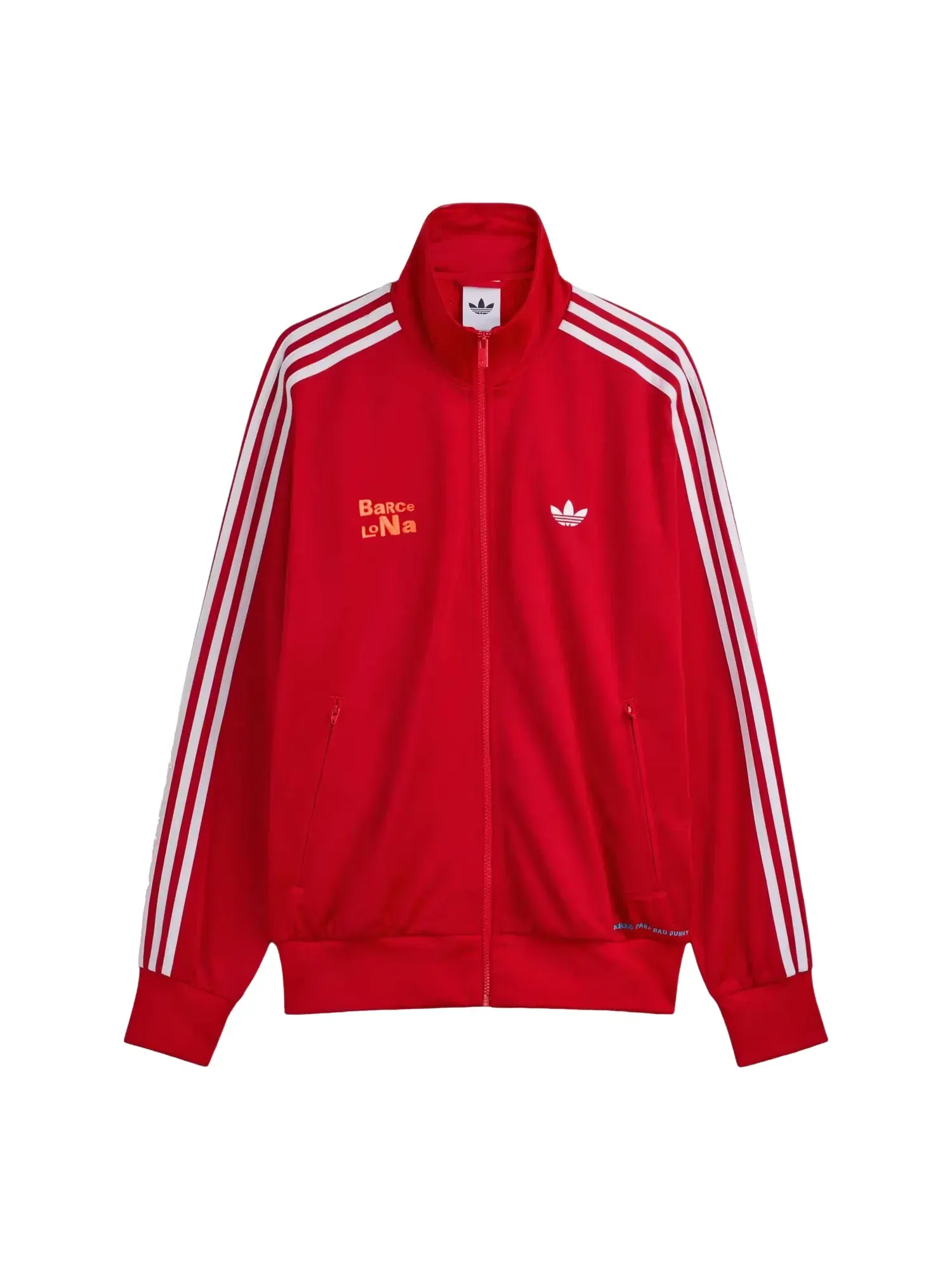 Спортивная куртка Adidas x Bad Bunny DtMF Tour Merch Barcelona Firebird Track Jacket 'Red' LG9052 — изображение 2 из 2