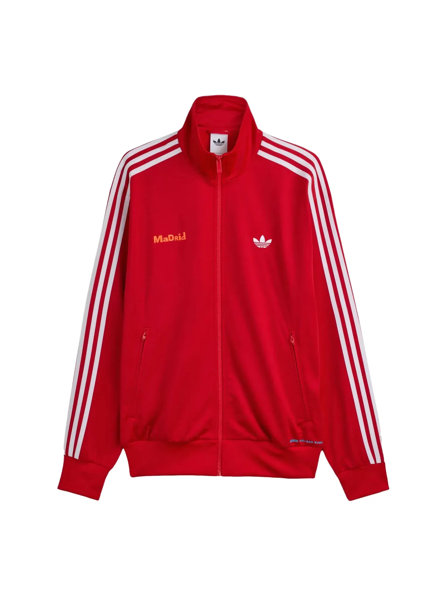 Спортивная куртка Adidas x Bad Bunny DTmF Tour Merch Madrid Firebird Track Jacket 'Red' LG9055 — изображение 2 из 2, красный