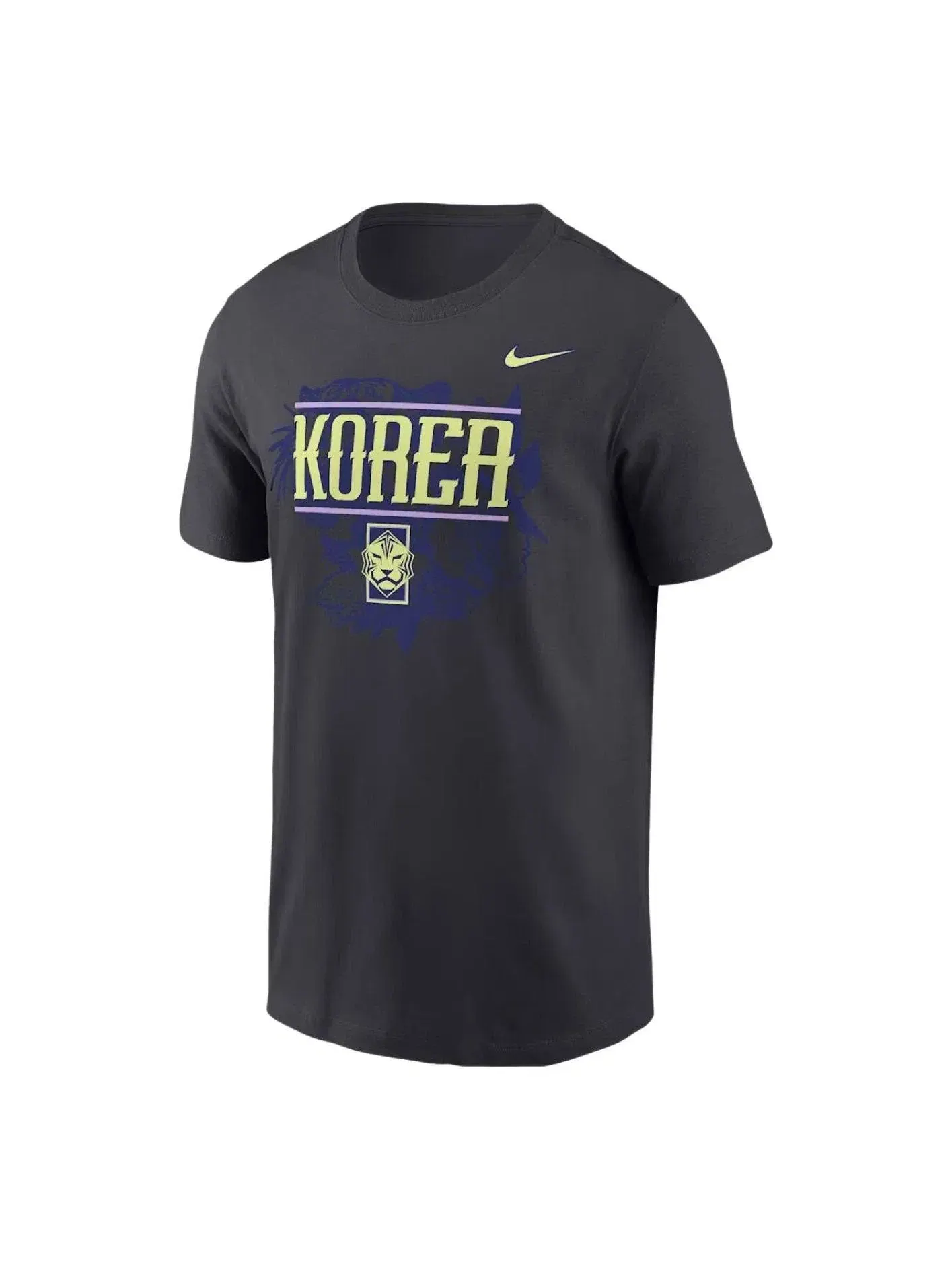 Мужская футболка с принтом Nike x Korea Soccer Anthracite — изображение 1 из 1, черный