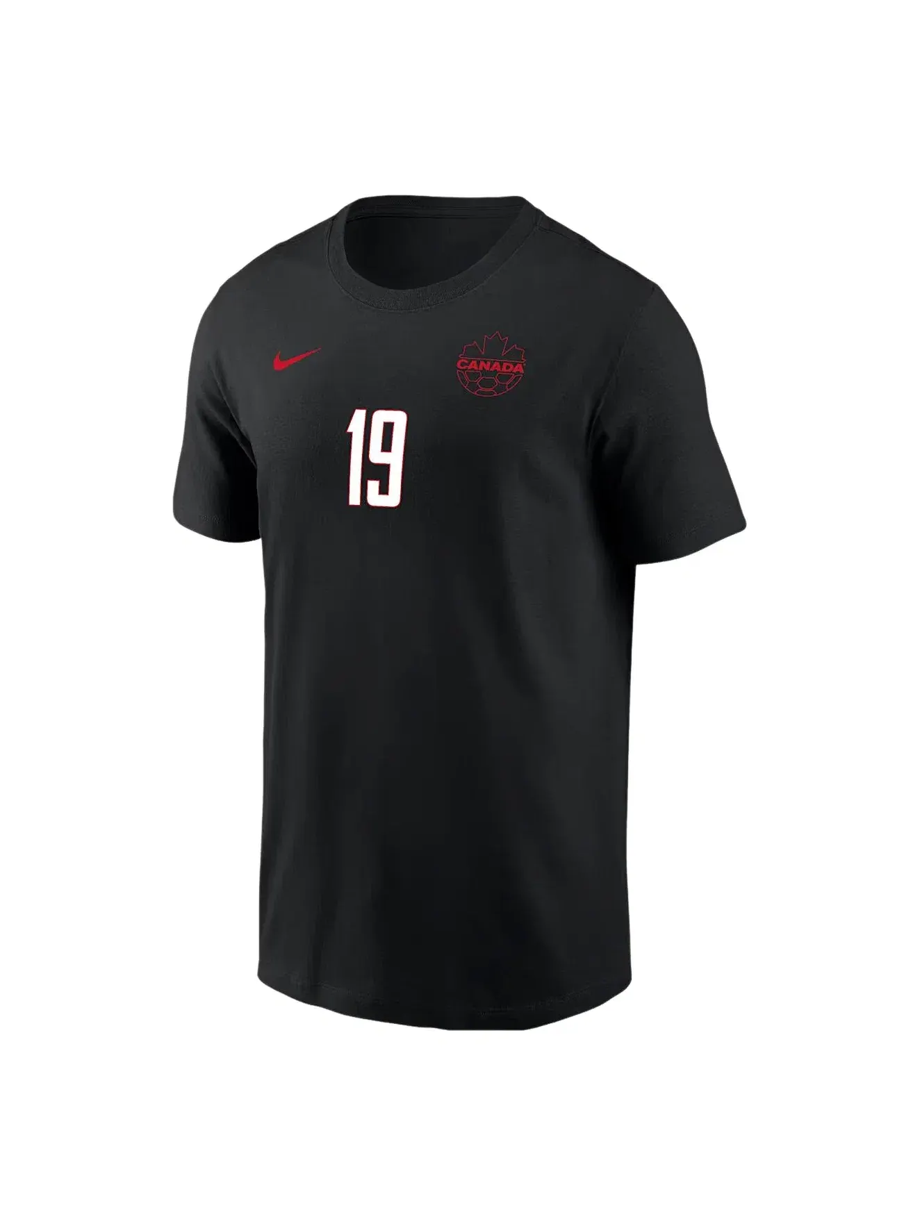 Мужская футболка с принтом Nike Alphonso Davies Team Canada — изображение 2 из 2, черный