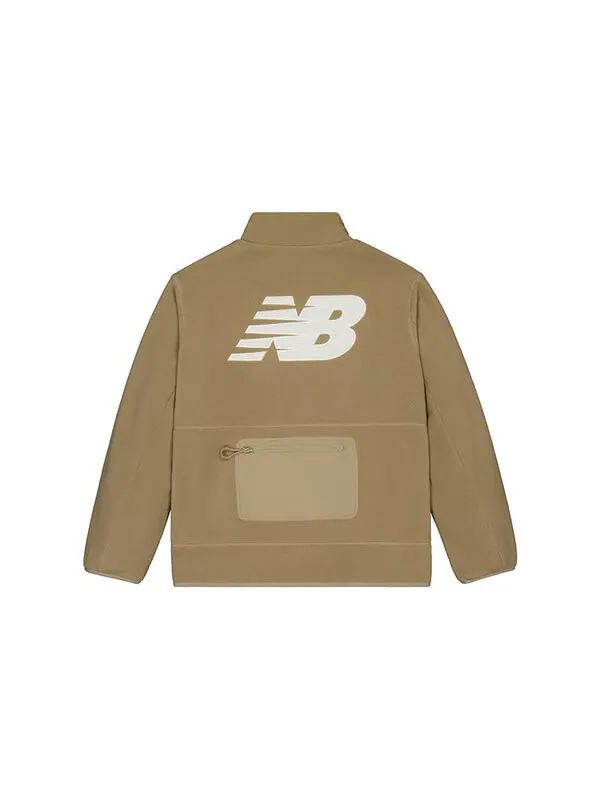 Пальто зимнее теплое повседневное пальто New Balance — изображение 2 из 2, коричневый/белый