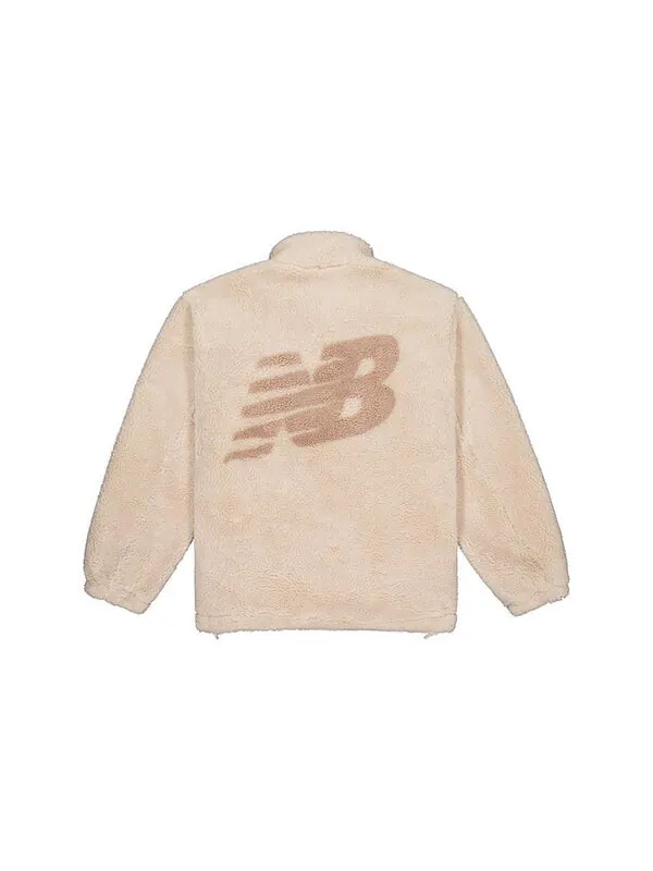 Куртка New Balance Warm Winter Jacket 'Beige' — изображение 2 из 2, бежевый