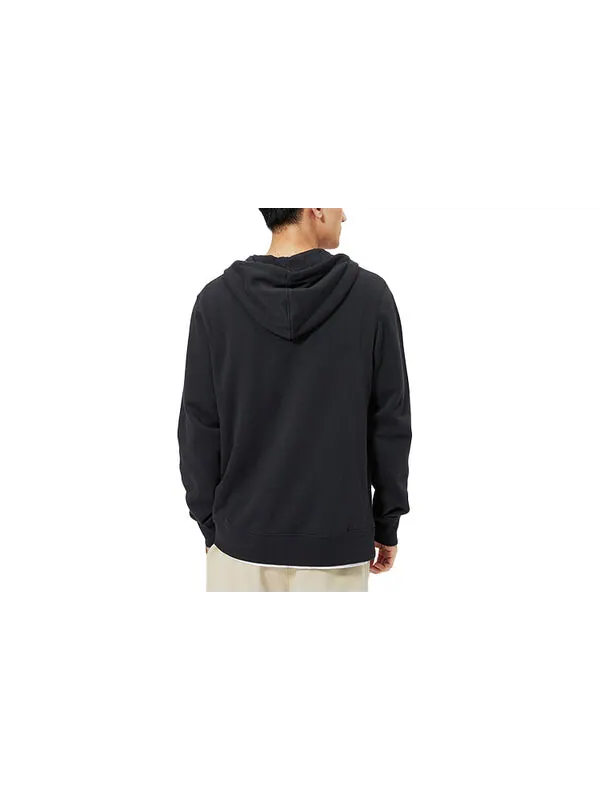 Толстовка New Balance Men's New Balance Logo Sports Zipper Black — изображение 2 из 3, черный