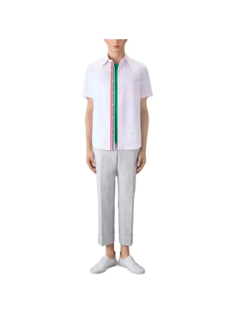 Футболка с коротким рукавом THOM BROWNE — изображение 3 из 5, зеленый