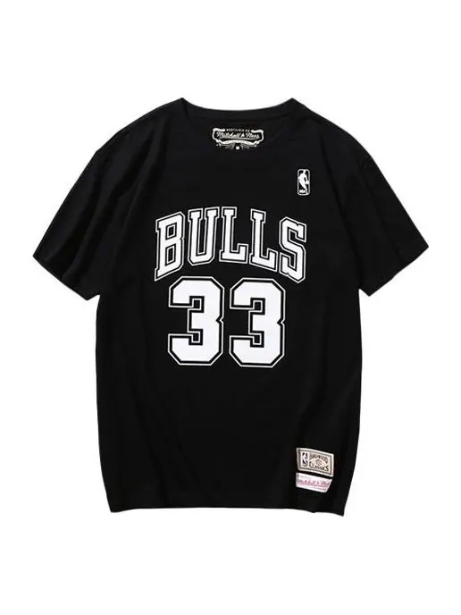 Футболка Mitchell & Ness x NBA Chicago Bulls T-shirt 'Scottie Pippen 33' — изображение 1 из 2, черный