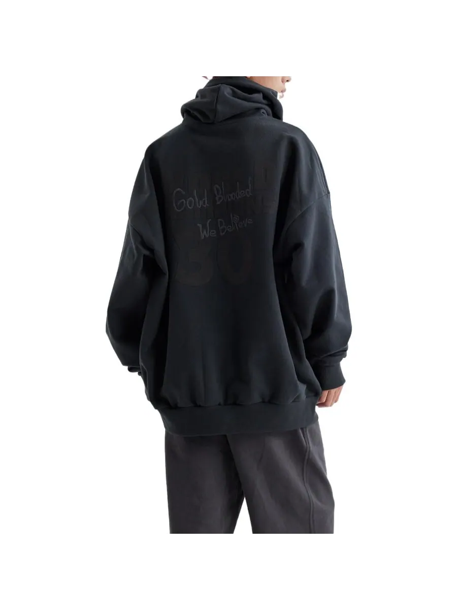 Худи Mitchell & Ness Gold Blooded We Believe Hoodie 'Black' — изображение 2 из 4, черный