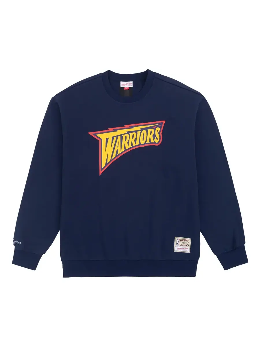 Худи Mitchell & Ness x NBA Golden State Warriors Sweatshirt 'Navy Yellow' — изображение 1 из 2, темно-синий