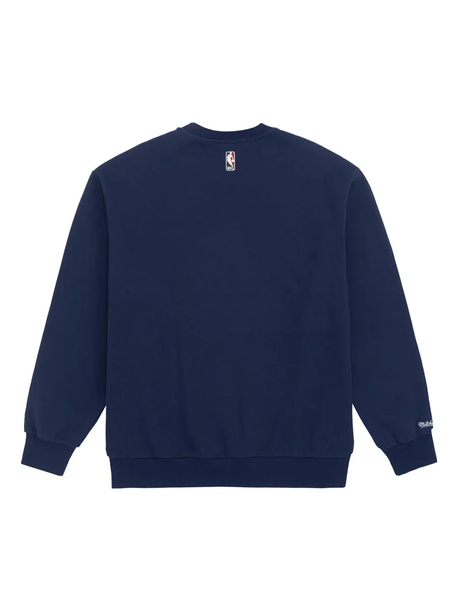 Худи Mitchell & Ness x NBA Golden State Warriors Sweatshirt 'Navy Yellow' — изображение 2 из 2, темно-синий