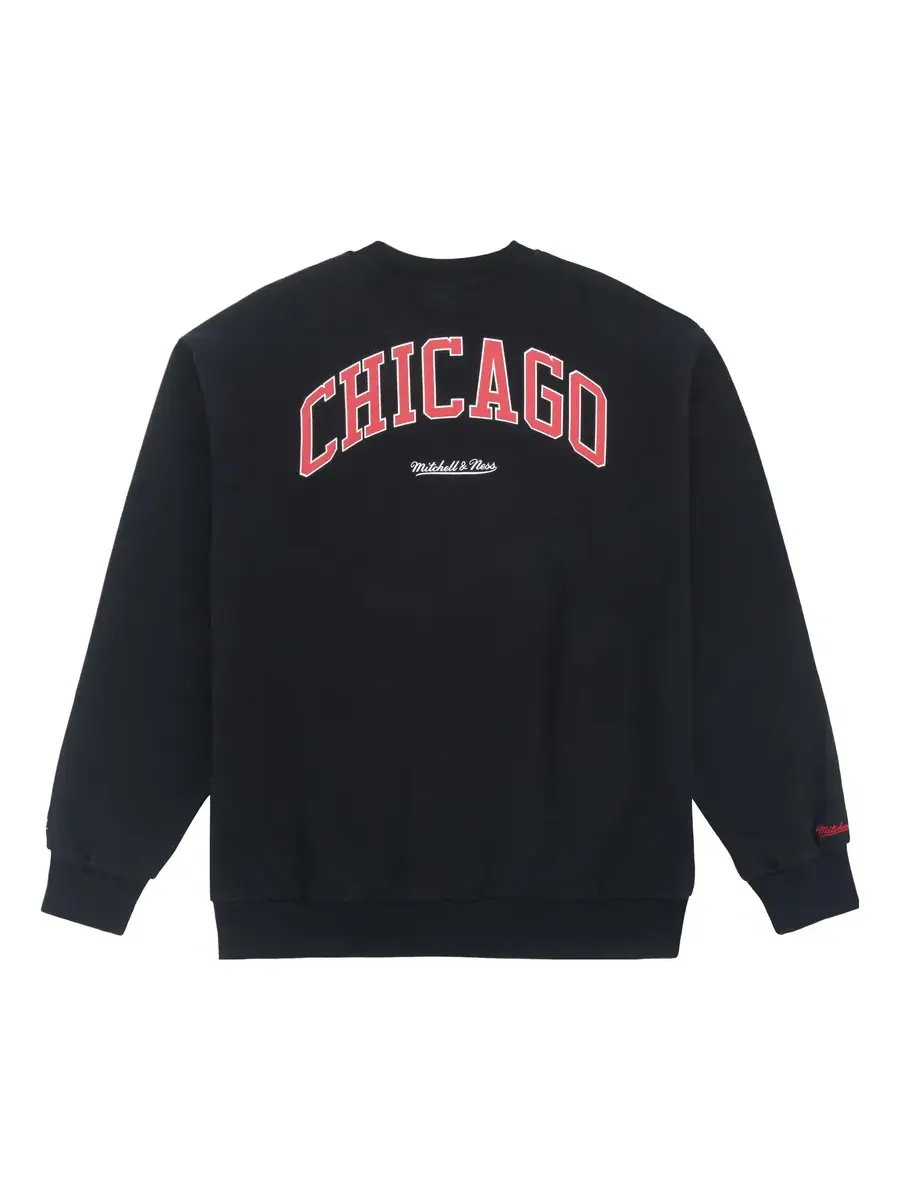 Худи Mitchell & Ness x NBA Chicago Bulls Sweatshirt 'Black' — изображение 2 из 2, черный