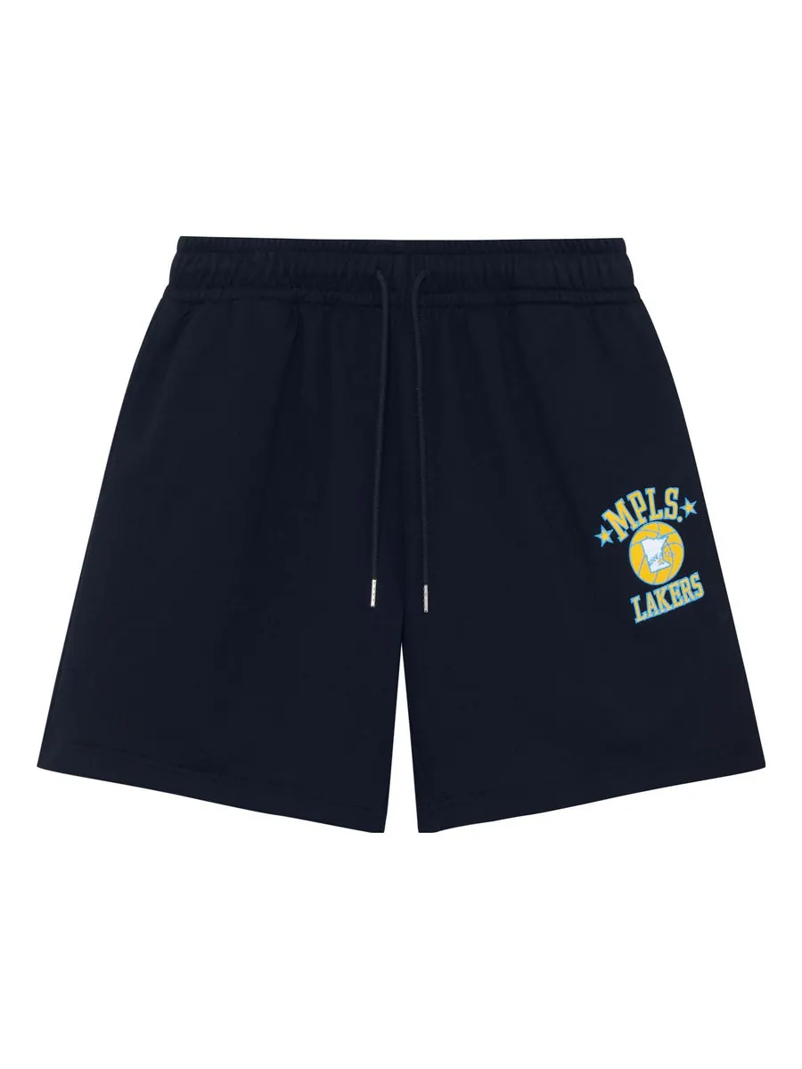 Спортивные шорты Mitchell & Ness x NBA Los Angeles Lakers Small Logo Shorts 'Black' — изображение 1 из 2, черный