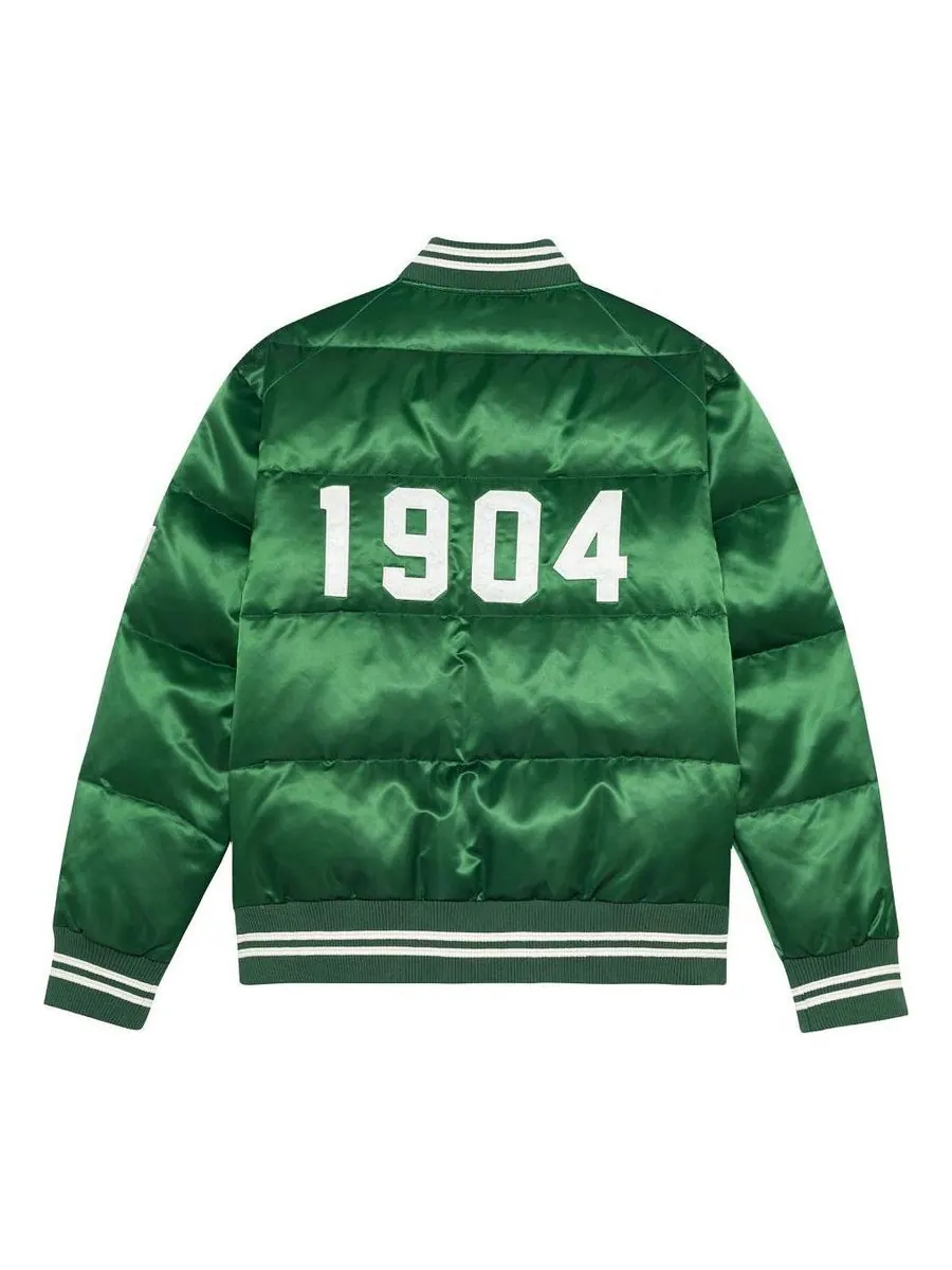 Куртка Mitchell & Ness Down Jacket 'Green' — изображение 2 из 2, зеленый
