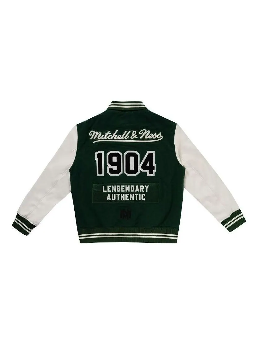 Джерси Mitchell & Ness Baseball Varsity Jacket 'Green' — изображение 2 из 2, зеленый