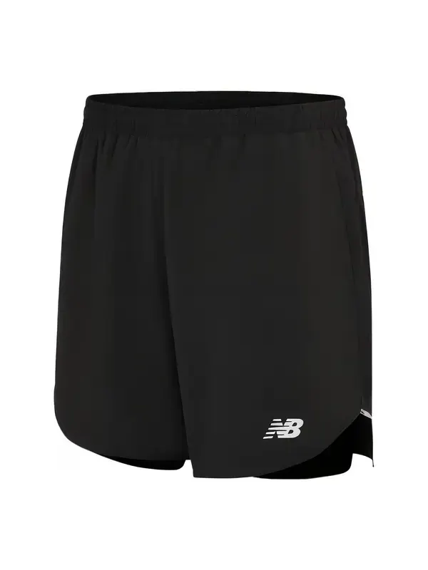 Шорты q speed 6 дюймов 2 в 1 короткие New Balance — изображение 1 из 1, черный