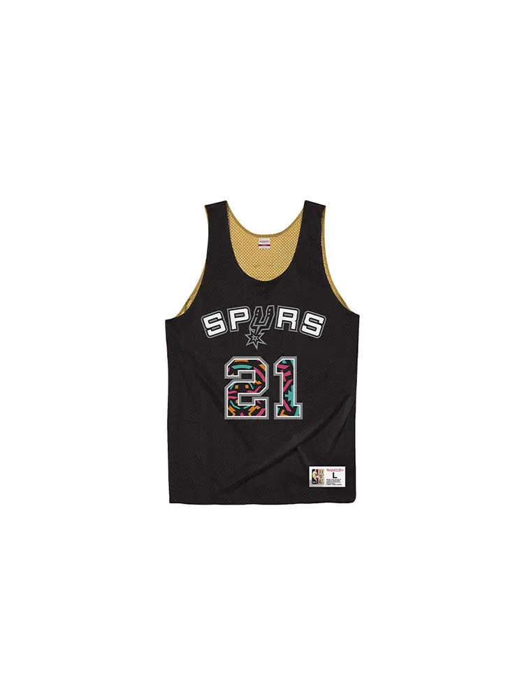 Баскетбольное джерси Mitchell & Ness NBA Reversible Mesh Tank Spurs 03 Tim Duncan — изображение 2 из 2
