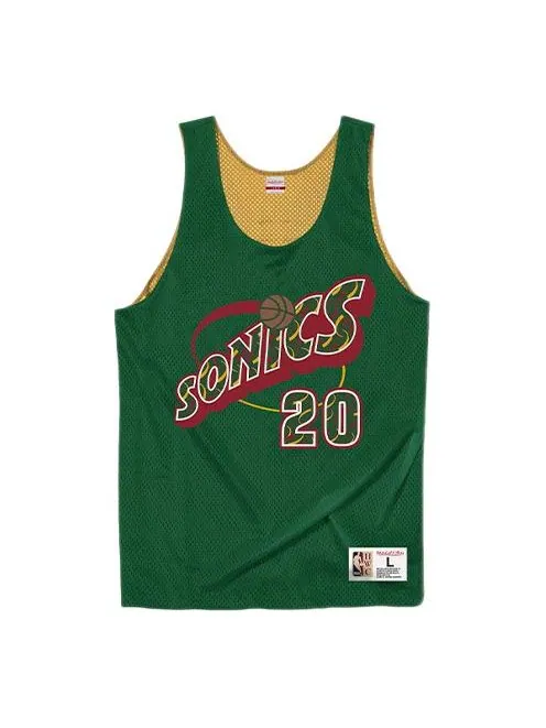 Баскетбольное джерси Mitchell & Ness Reversible Mesh Tank 'Seattle SuperSonics - Gary Payton 1995-96' — изображение 1 из 4