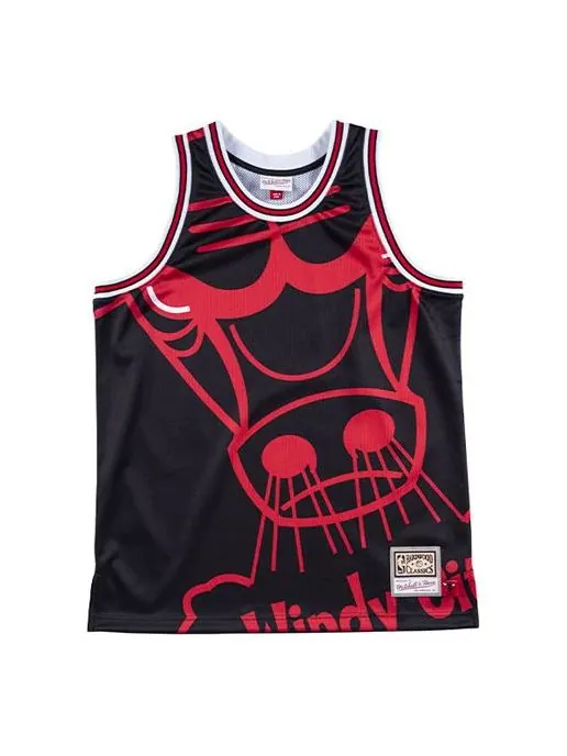 Баскетбольное джерси Mitchell & Ness Big Face — изображение 1 из 4, красный