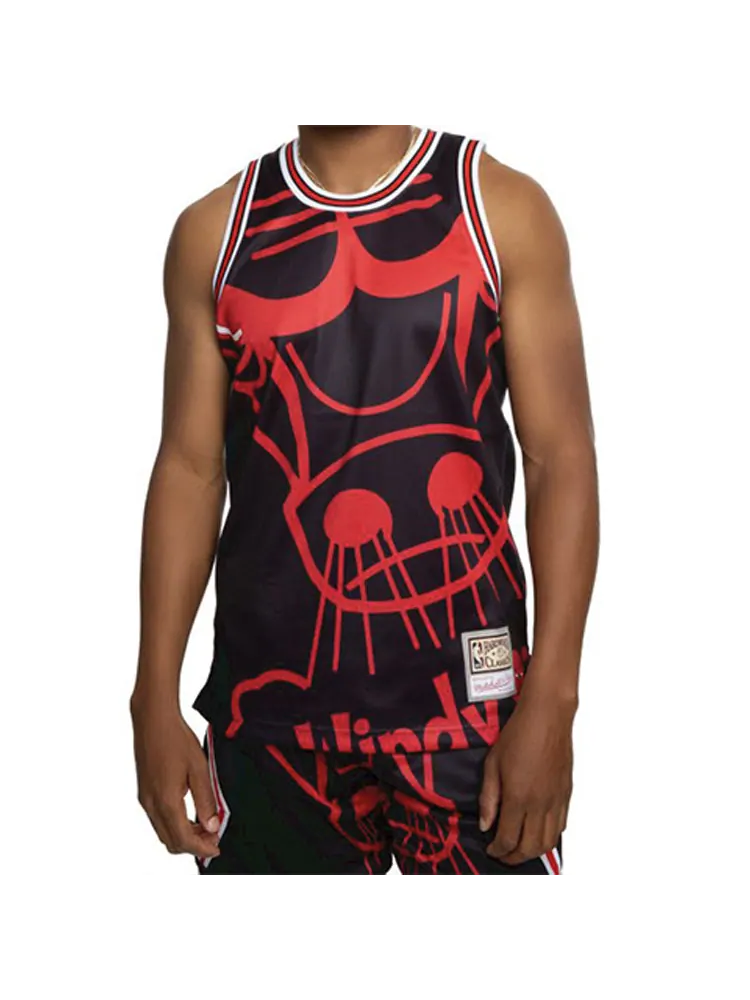 Баскетбольное джерси Mitchell & Ness Big Face — изображение 3 из 4, красный