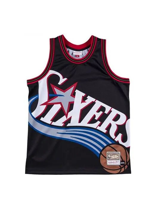Баскетбольное джерси Mitchell & Ness Blown Out NBA Big Face Tank 'Philadelphia 76ers' — изображение 1 из 2