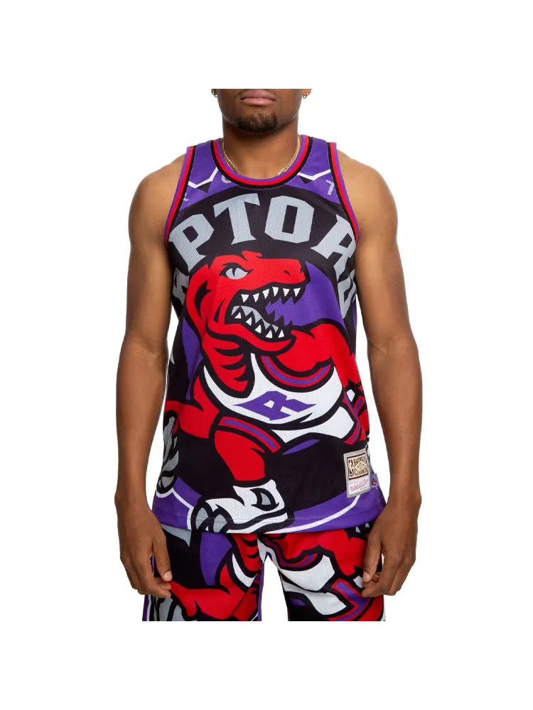 Баскетбольное джерси Mitchell & Ness Blown Out NBA Big Face Tank 'Toronto Raptors' — изображение 3 из 6, фиолетовый