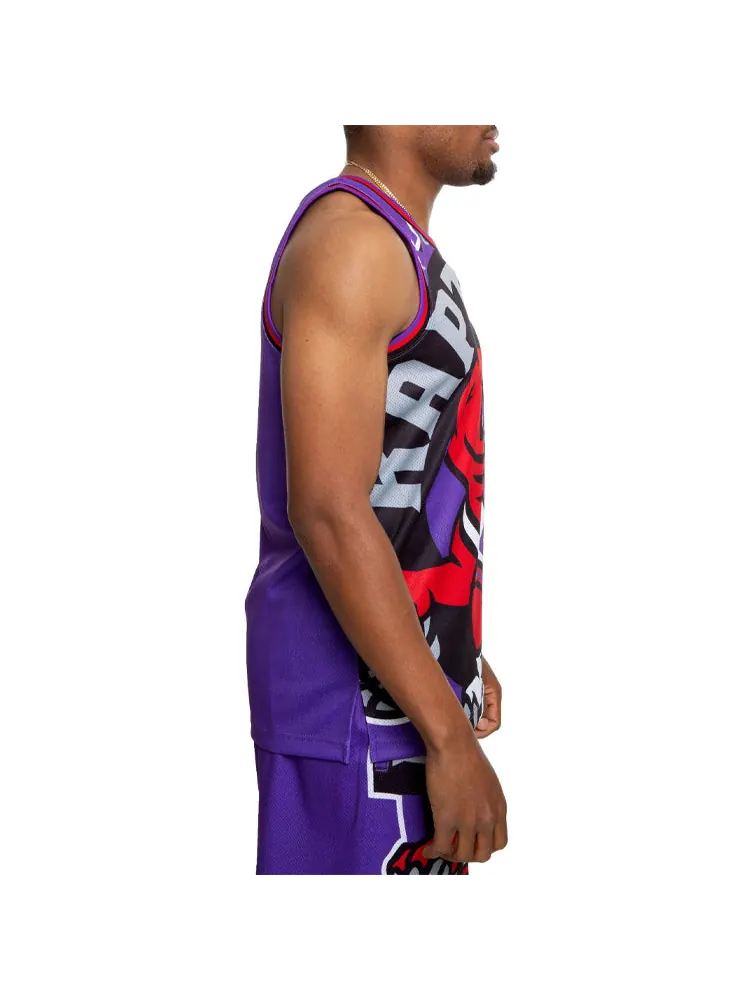 Баскетбольное джерси Mitchell & Ness Blown Out NBA Big Face Tank 'Toronto Raptors' — изображение 6 из 6, фиолетовый