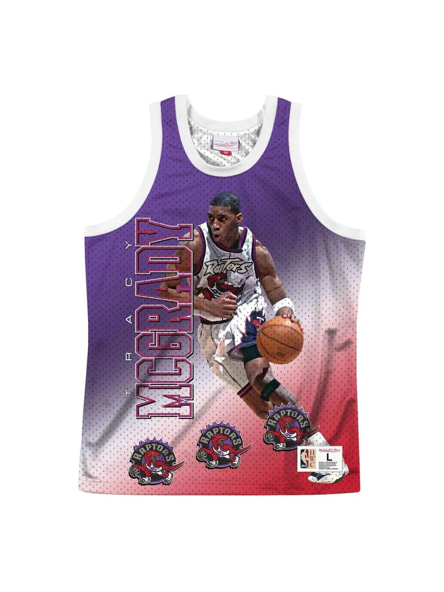 Джерси Mitchell & Ness x NBA Toronto Raptors Behind The Back Jersey 'Tracy Mcgrady 1' — изображение 1 из 2, красный